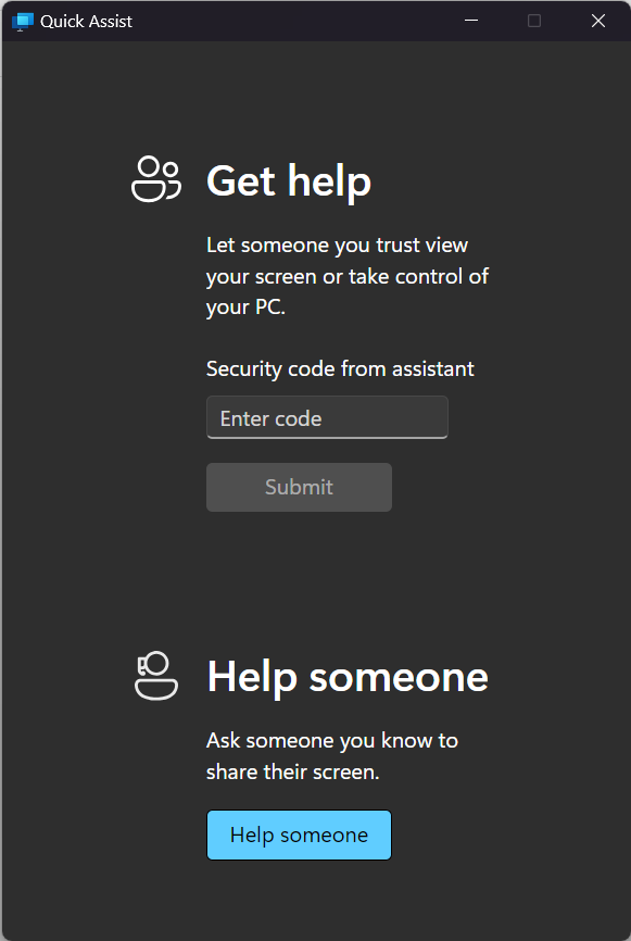 ميزة Windows 11 - المساعدة السريعة