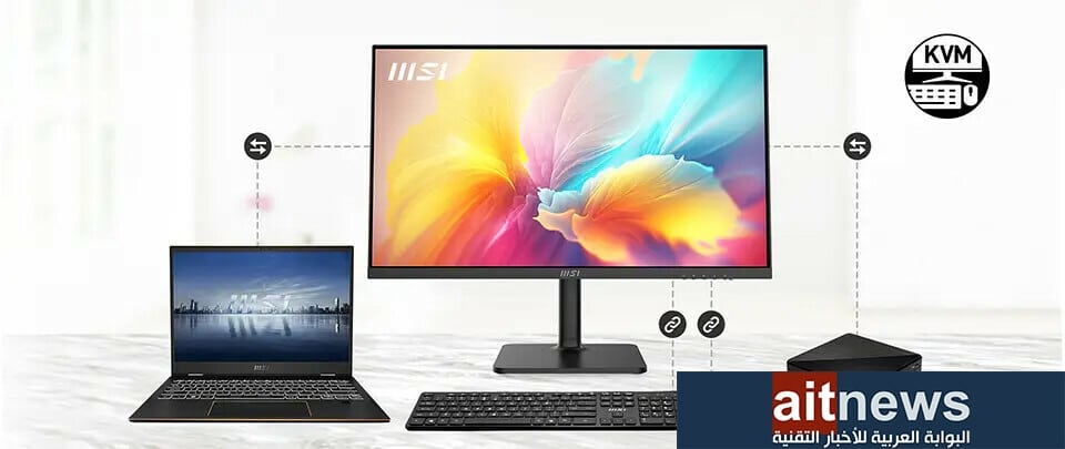 MSI تكشف عن شاشة Modern MD272QX للأعمال المكتبية