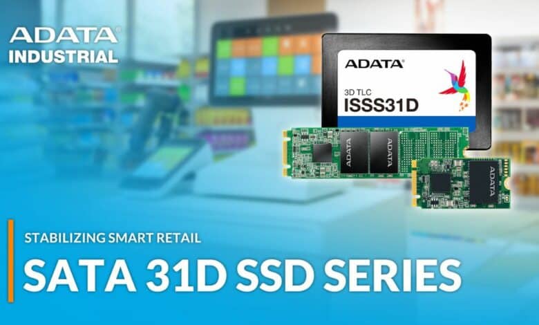 ADATA تكشف عن سلسلة أقراص SATA 31D SSD المخصصة للأنظمة المدمجة