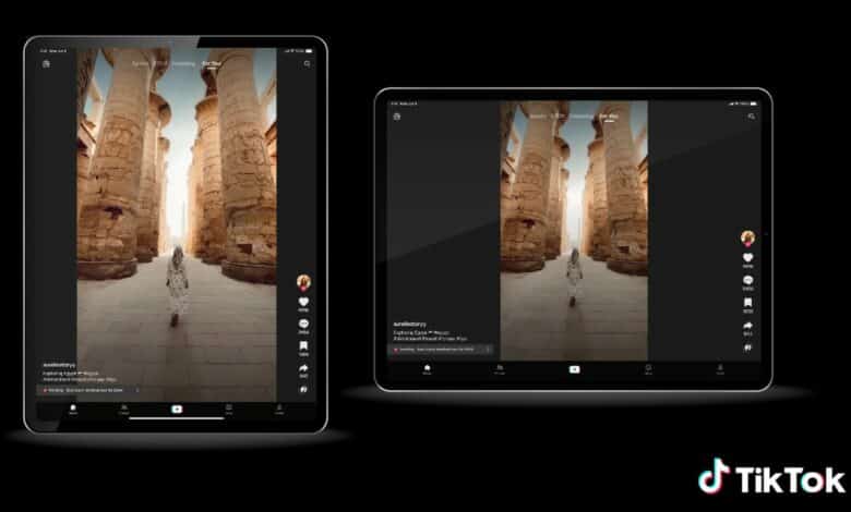 تيك توك تحدّث تطبيقها للأجهزة ذات الشاشات الكبيرة