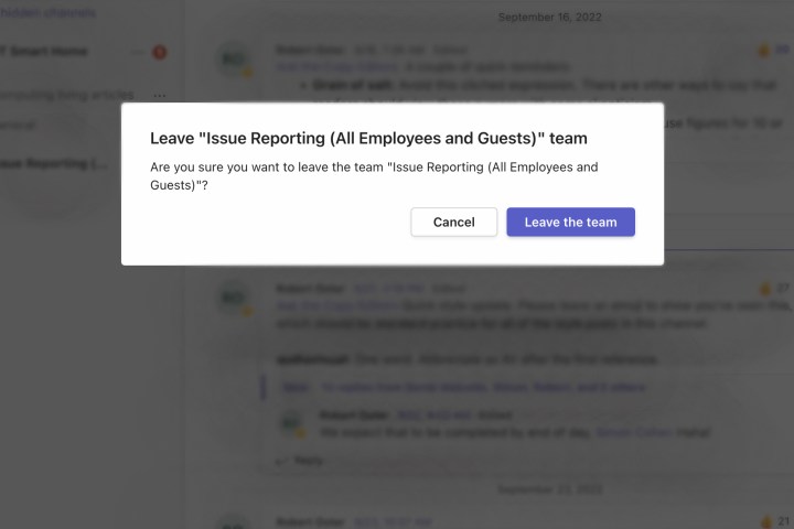 تأكيد مغادرة فريق Microsoft.