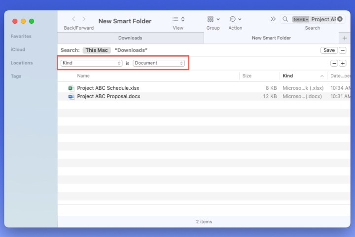 تمت إضافة القاعدة لمجلد ذكي.