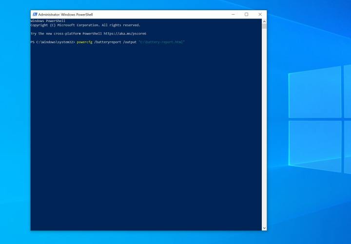 لقطة شاشة لـ Windows Terminal على نظام التشغيل Windows 10