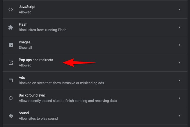 تقوم النوافذ المنبثقة بإعادة التوجيه في Chrome لنظام التشغيل macOS.