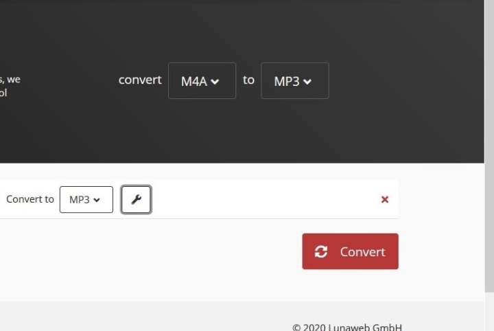 زر التحويل على منصة Cloud Converter.