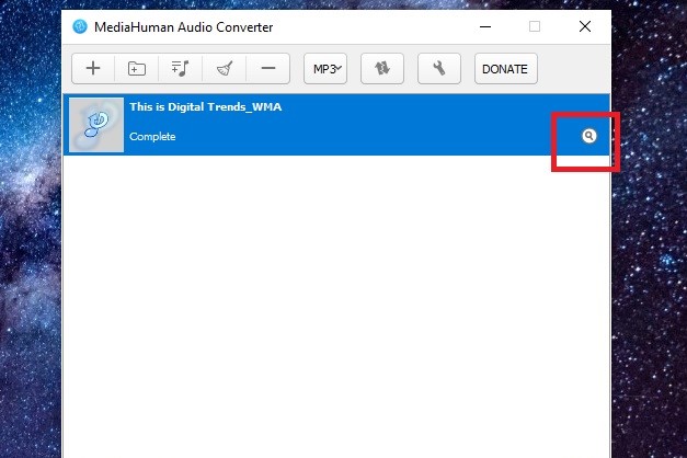 لقطة شاشة لتطبيق MediaHuman لسطح المكتب.