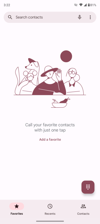 استخدام تطبيق الهاتف على هاتف Android لجعل رقمك خاصًا لجميع المكالمات الهاتفية.