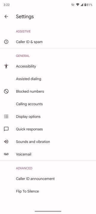 استخدام تطبيق الهاتف على هاتف Android لجعل رقمك خاصًا لجميع المكالمات الهاتفية.