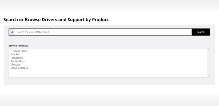 موقع تثبيت برنامج تشغيل AMD.