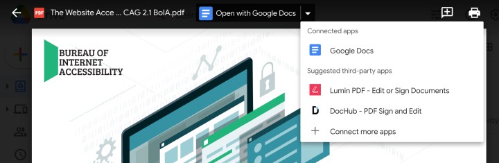 تطبيقات PDF المقترحة لـ Google Drive.