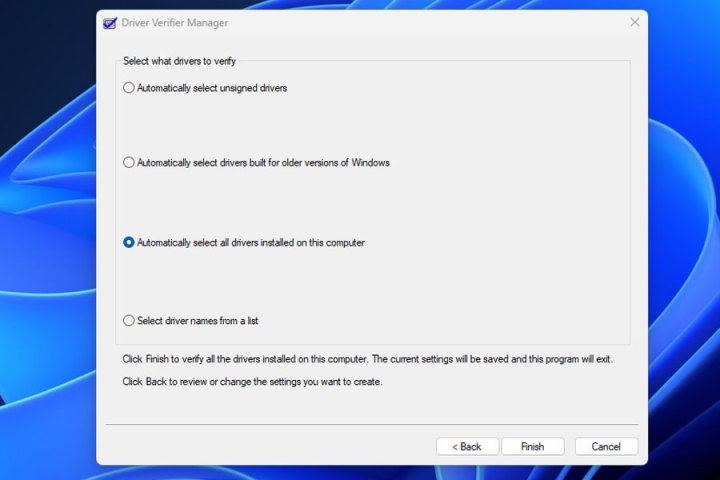 التحقق من برنامج التشغيل في نظام التشغيل Windows.
