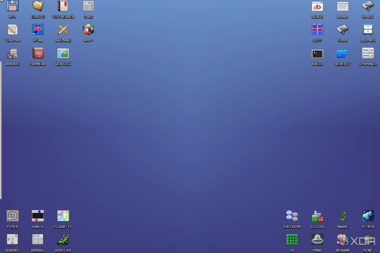 Kolibri OS running on a PC