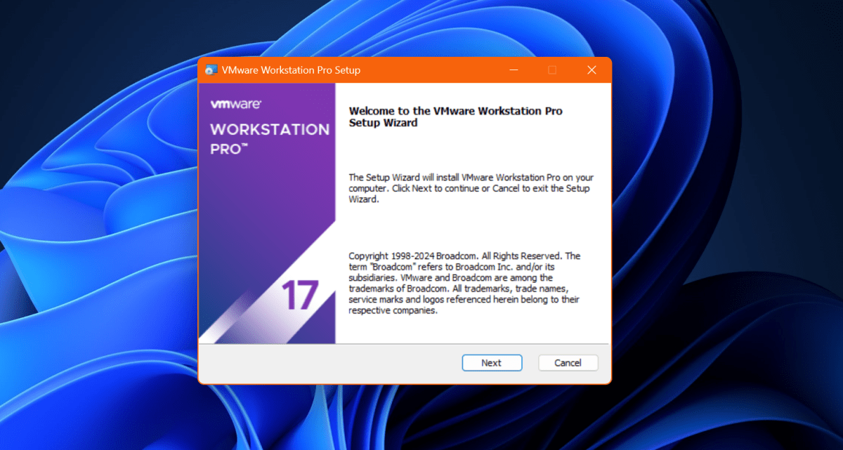 VMware Workstation 17 - التثبيت