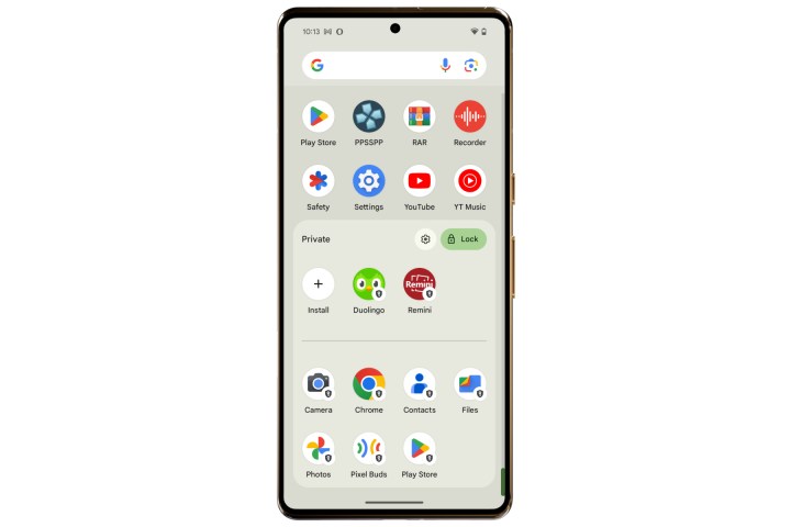 إعداد عملية المساحة الخاصة على Android 15.
