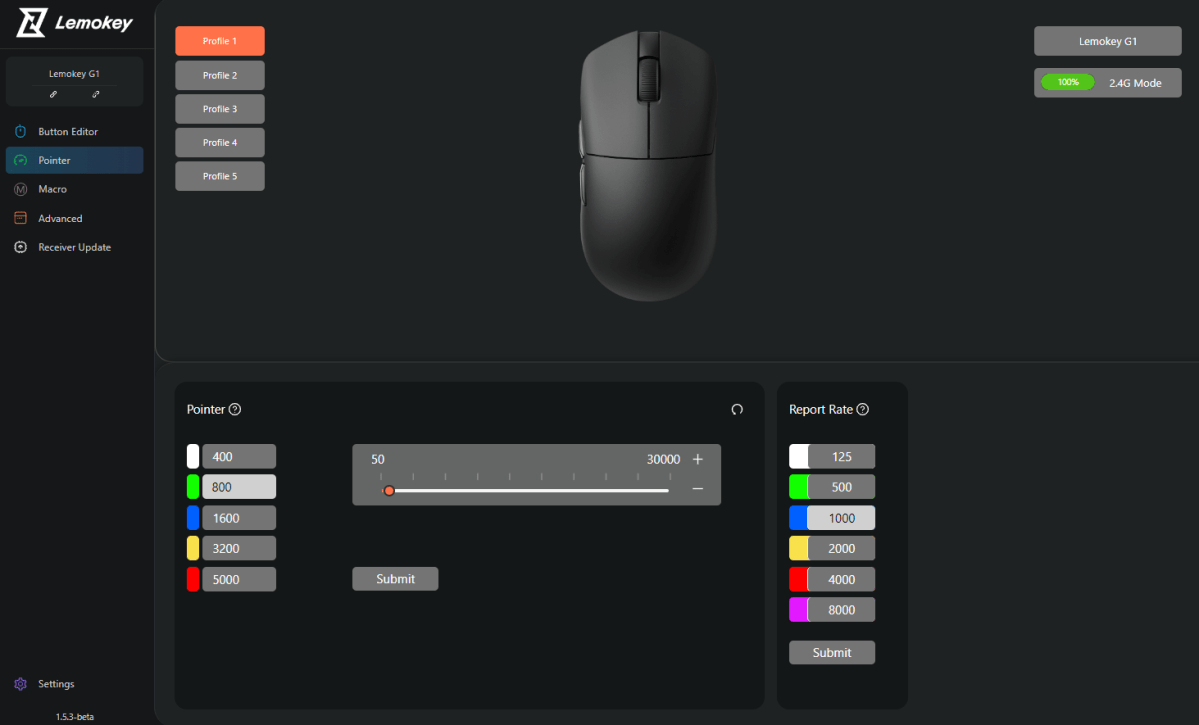 ماوس Lemokey G1 اللاسلكي