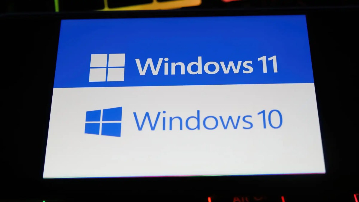 شعار Windows 11 جنبًا إلى جنب مع شعار Windows 10