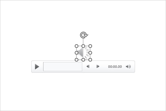 تم تسجيل الصوت على شريحة في PowerPoint.