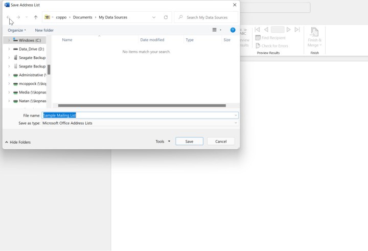 كيفية طباعة الملصقات من قائمة البريد الإلكتروني في برنامج الوورد