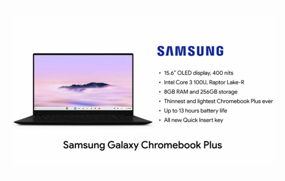 سامسونج تكشف عن حاسوبها الجديد Galaxy Chromebook Plus