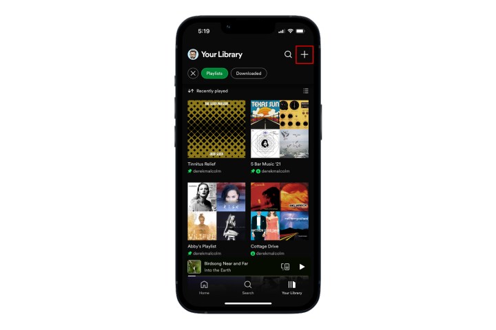 كيفية إنشاء قائمة تشغيل Spotify على الهاتف المحمول.