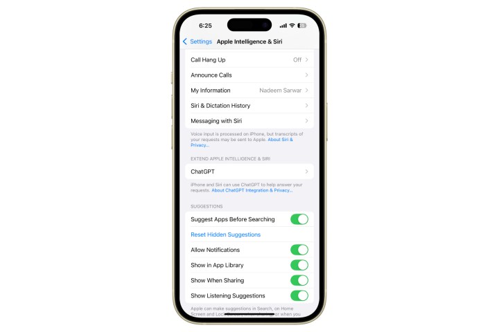 تمكين تكامل ChatGPT Siri الخطوة 2.