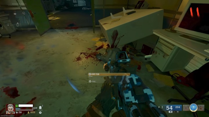 زومبي ميت تحت الرف في Black Ops 6.