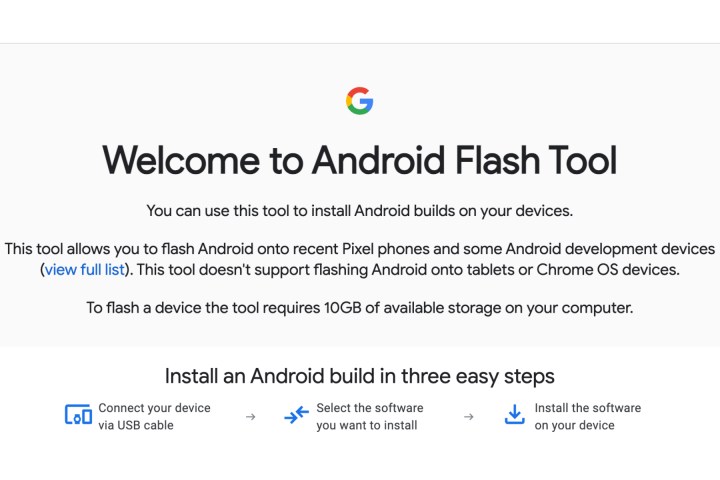 استخدام Android Flash Tool لتثبيت Android 16 على Google Pixel 8 الخطوة 4.