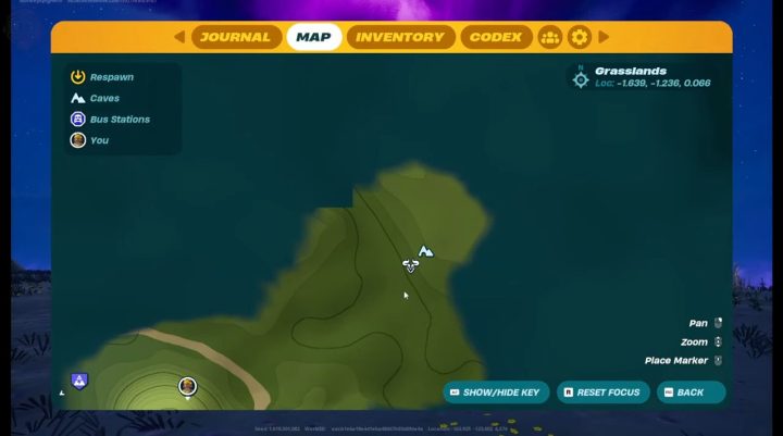 خريطة في ليغو Fortnite Odyssey.