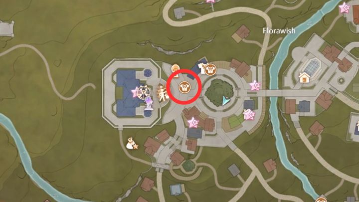 خريطة موقع متاجر Padro's في Infinity Nikki.