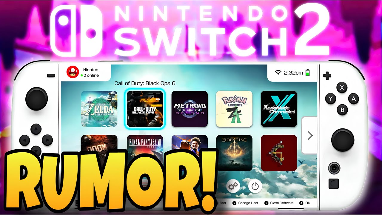 BIG New Nintendo Switch 2 OS & UI Leak Hit???