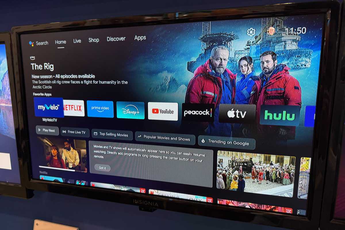 تلفزيون MyVelo يعمل بنظام Android TV