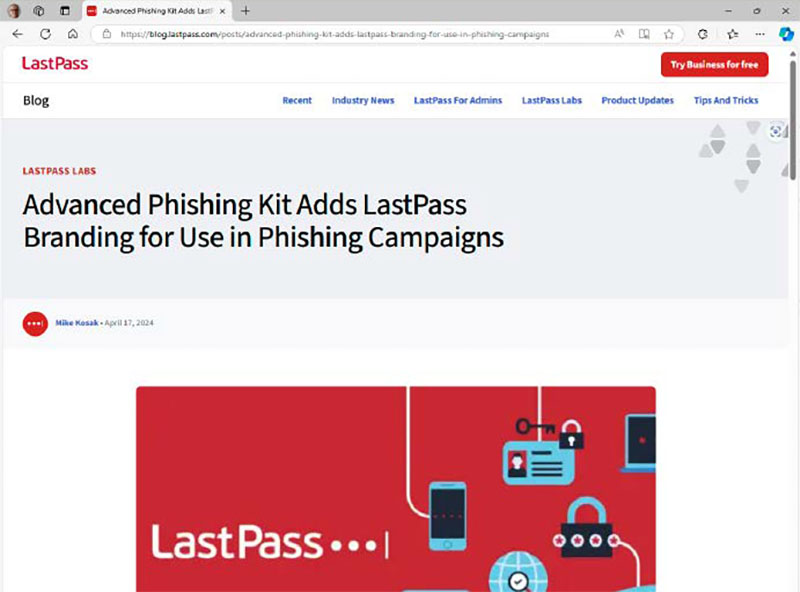 Betrüger Versuchen ، Das Masterpasswort für den passwortmanager lastpass abzugreifen. DAMIT Hätten Sie Freien Zugang Zu Allen Gespeicherten Kennwrtern und zugangsdaten.