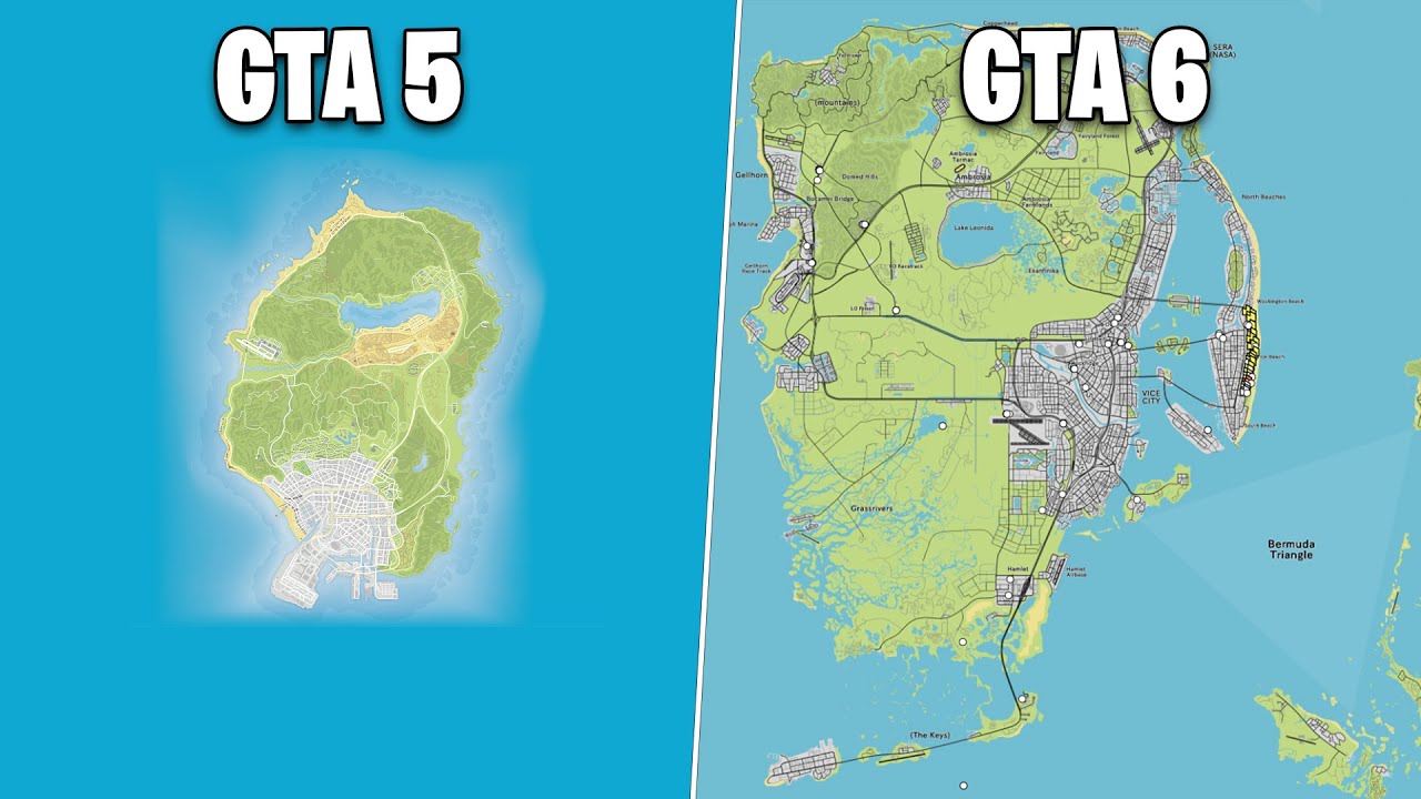 The GTA 6 Map is HUGE! - Map Analysis