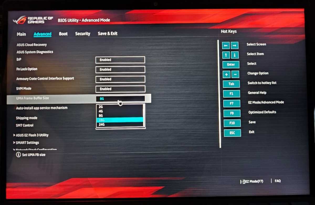ASUS ROG GZ302E AMD RYZEN MAX AI+ BIOS