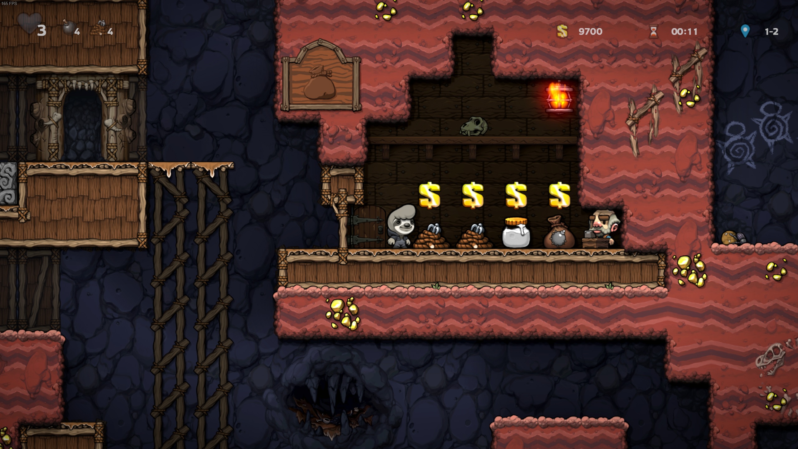 لقطة شاشة من spelunky 2.