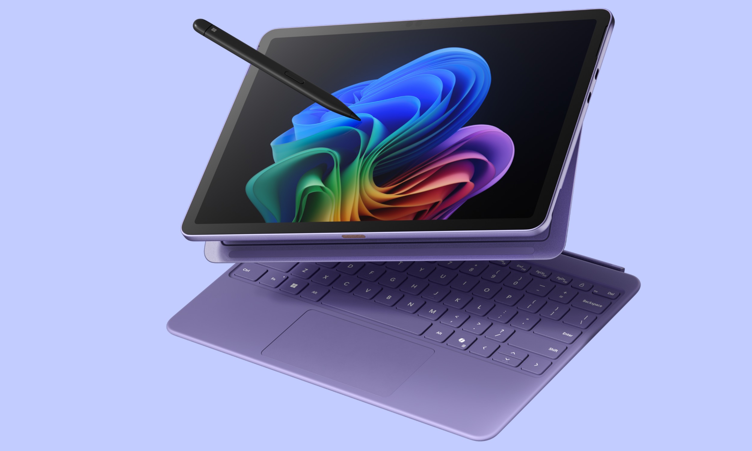 Microsoft Surface Pro 12 بوصة ، القلم ، ولوحة المفاتيح.
