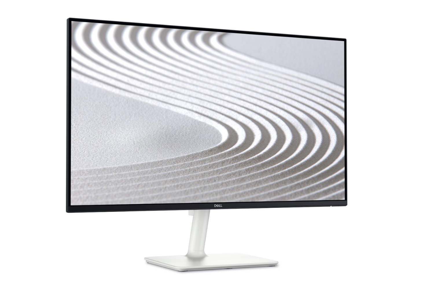 شاشة Dell S2425H على خلفية بيضاء.