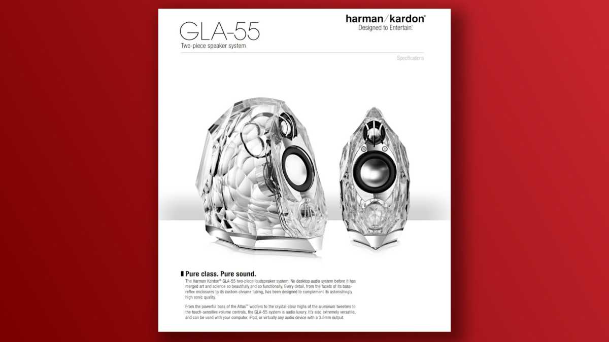 Harman Kardon GLA-55 نسخة التسويق الأصلية
