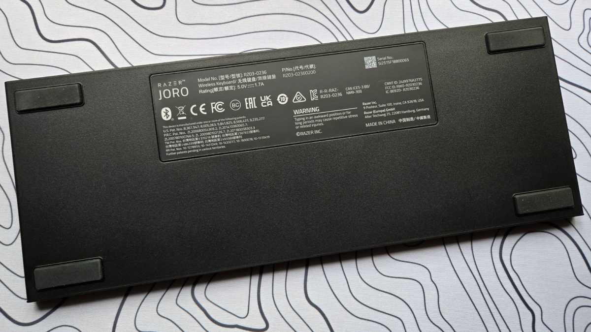 قاع لوحة مفاتيح Razer Joro