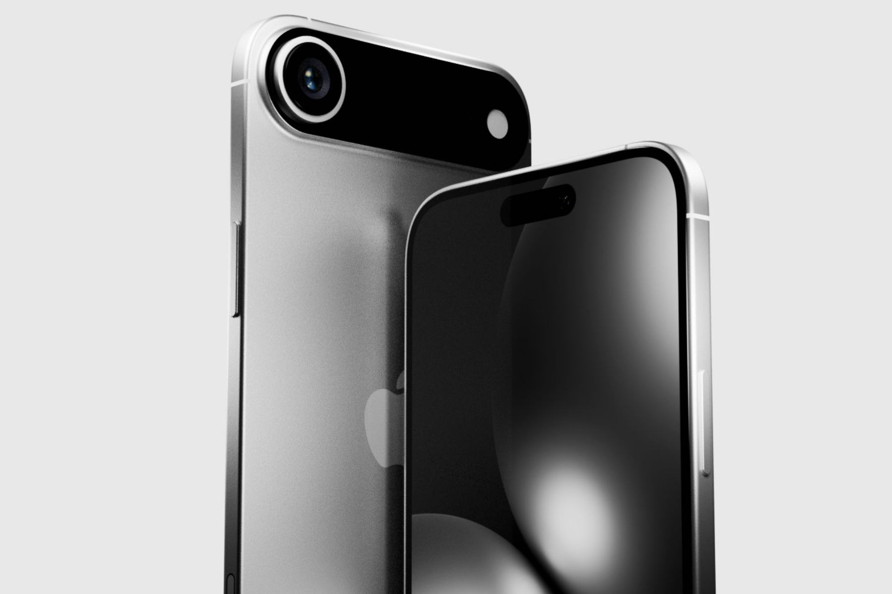 عرض مزعوم من iPhone 17 Air باللون الفضي.