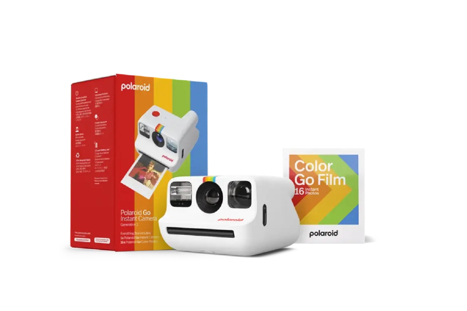 محتويات Polaroid Go Gen 2 كل شيء.