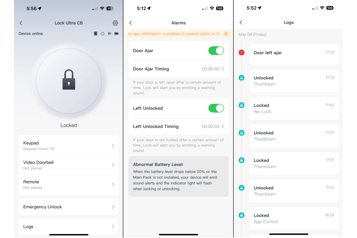 SwitchBot Lock Ultra App لقطات شاشة