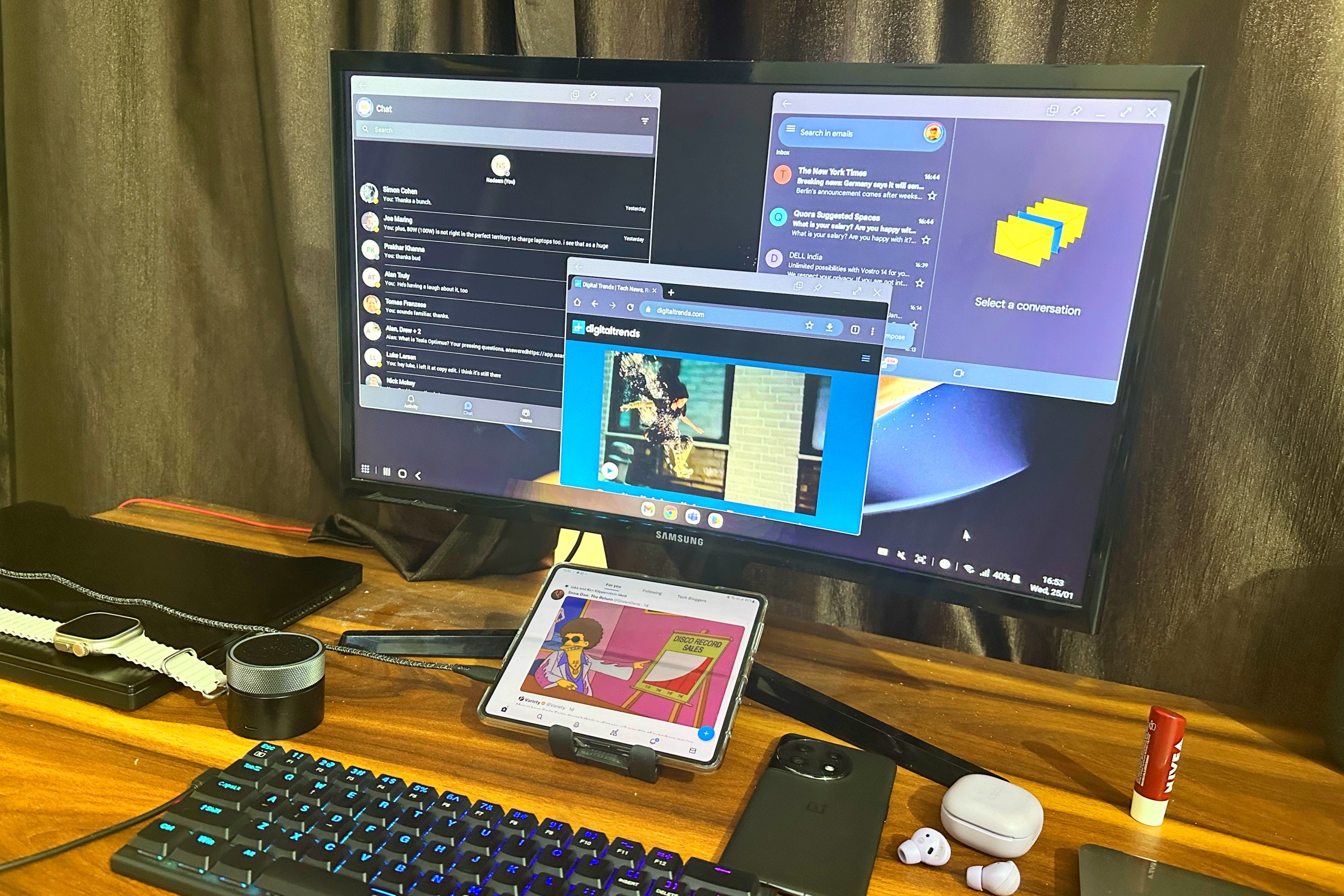وضع Samsung Dex.