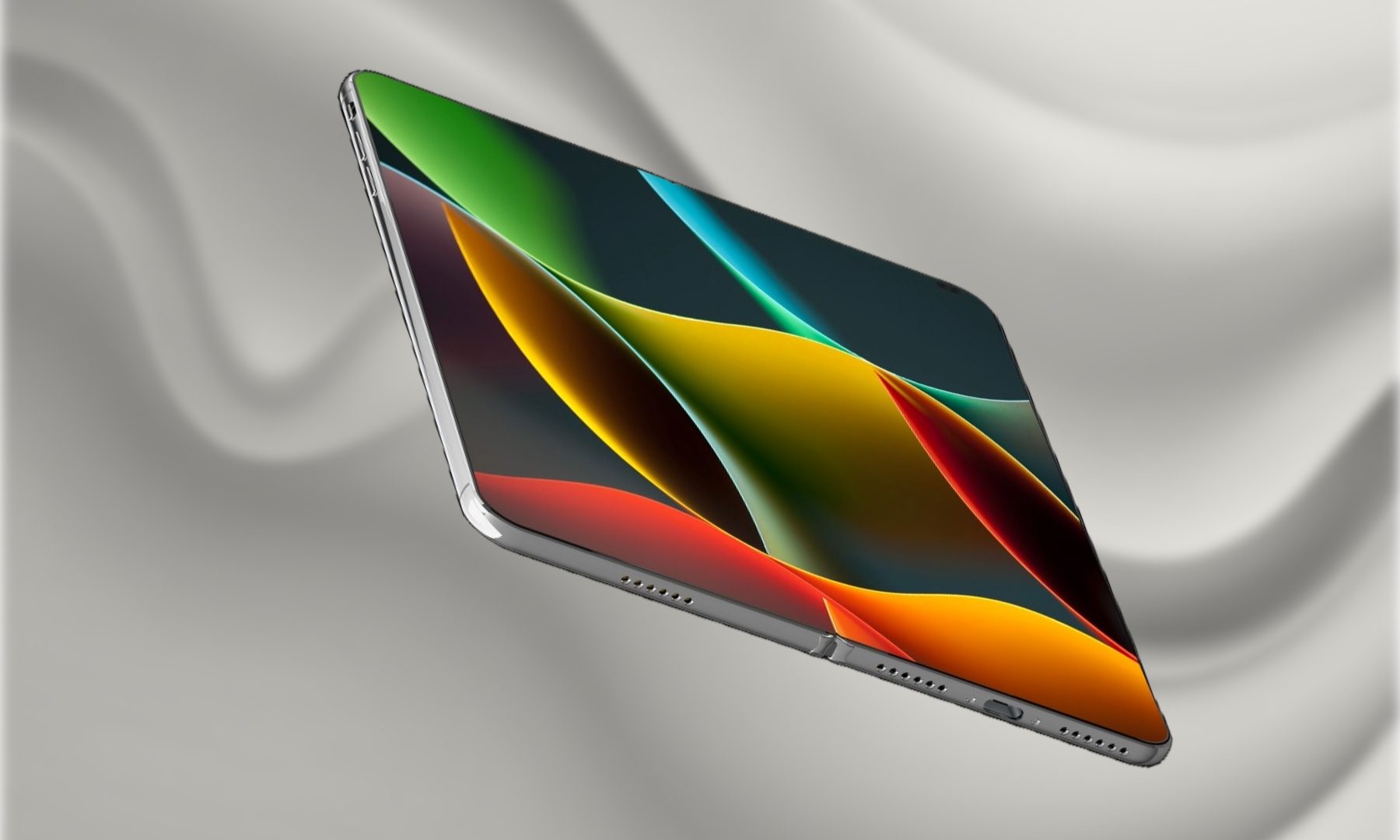عرض مفهوم iPhone قابل للطي.