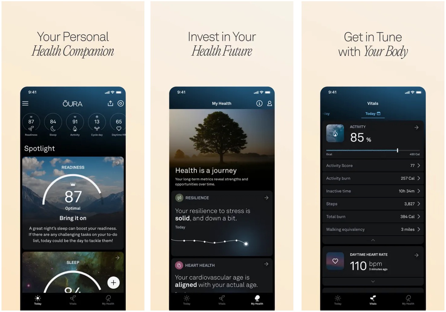 تطبيق Oura.