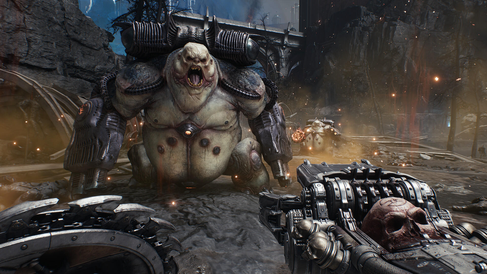 Doomslayer يقاتل شيطان سمين