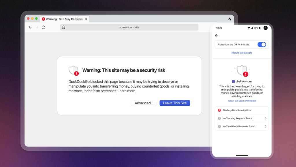 كتل المتصفح المهووس بالخصوصية من Duckduckgo المزيد من عمليات الاحتيال الآن