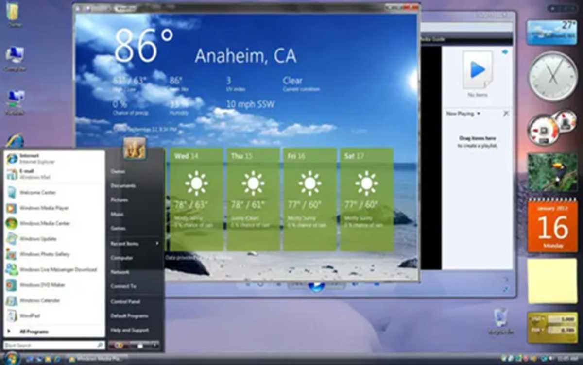 سطح المكتب Windows Vista