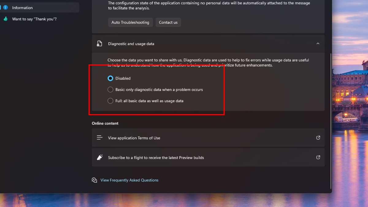 Windows Spotlight تعطيل لقطة الشاشة التشخيصية والاستخدام