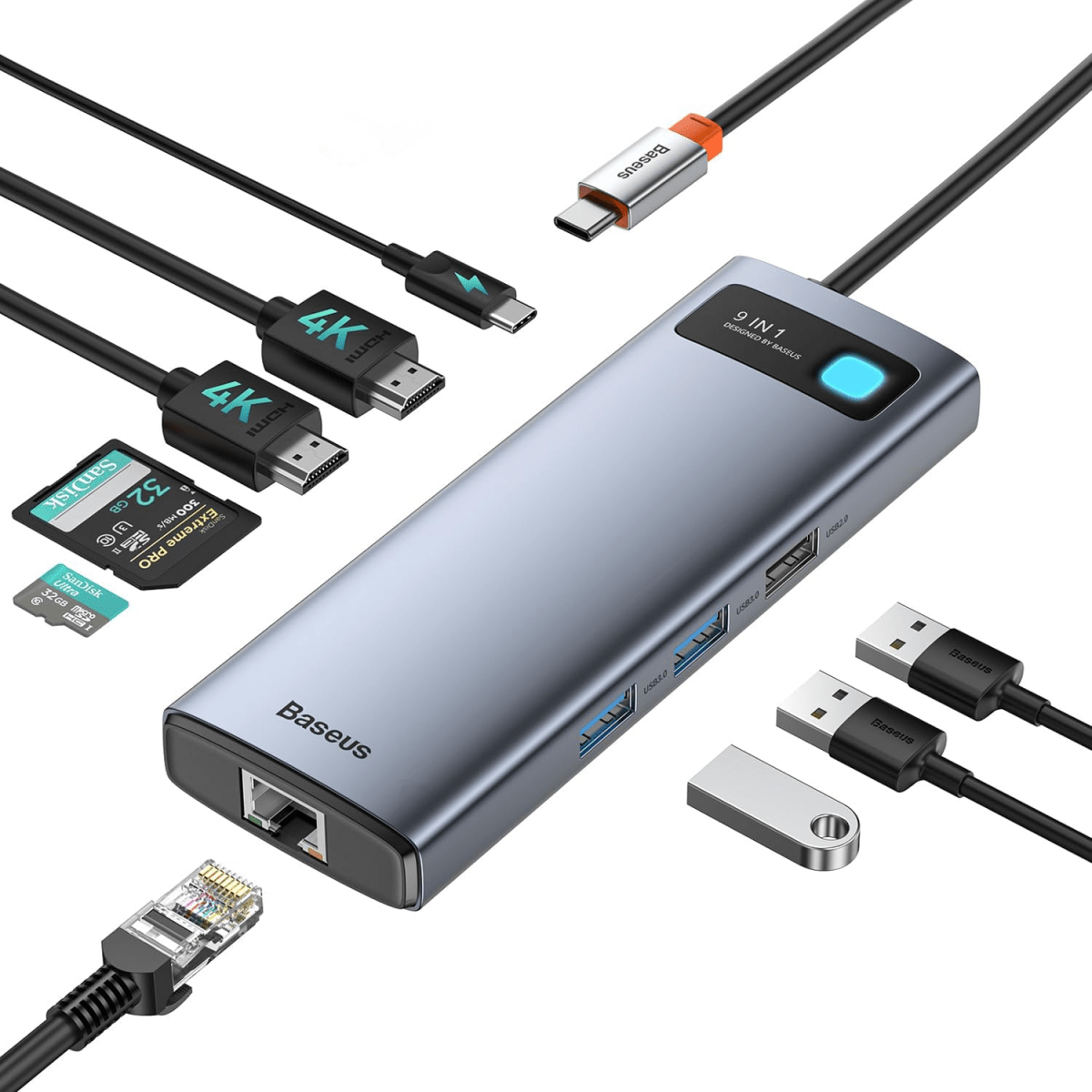 BASEUS USB-C الكمبيوتر المحمول DONGLE